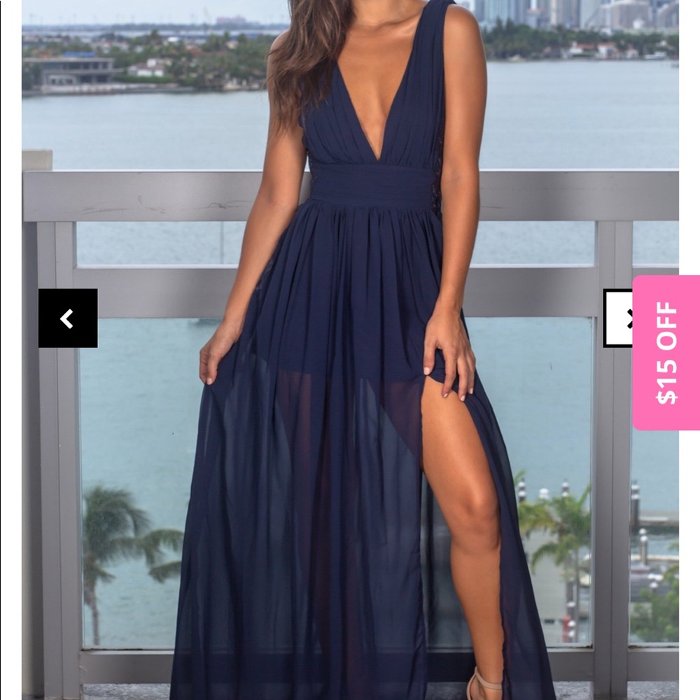 Navy blue dress
